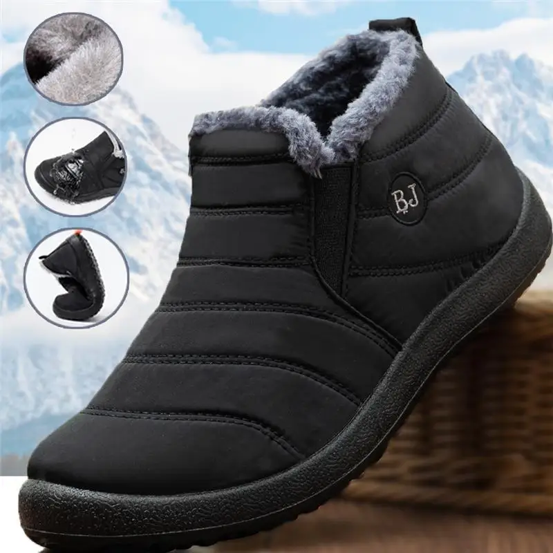 Waterproof Winter Boot - 패션 남성용 스노우 부츠 발목 높이