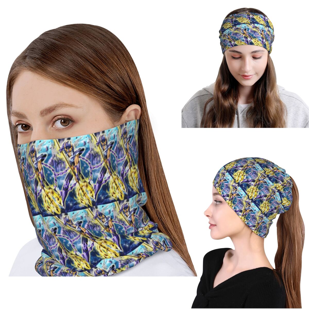 Knit Beanie Hat Warm - 애니메이션 조디악 피닉스 이키 반다나 넥