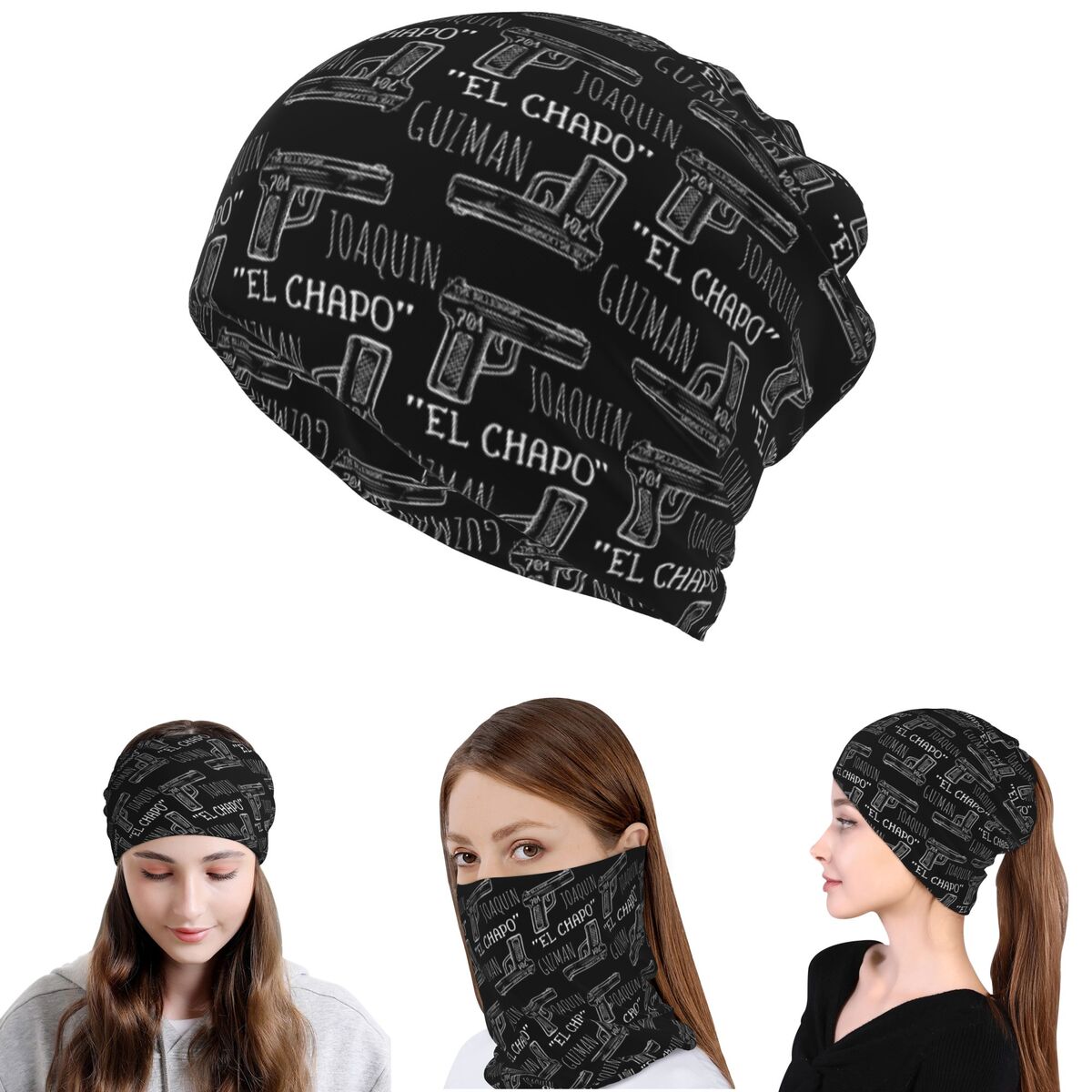 Knit Beanie Hat Warm - 호아킨 엘 차포 구즈만 나르코스 범죄