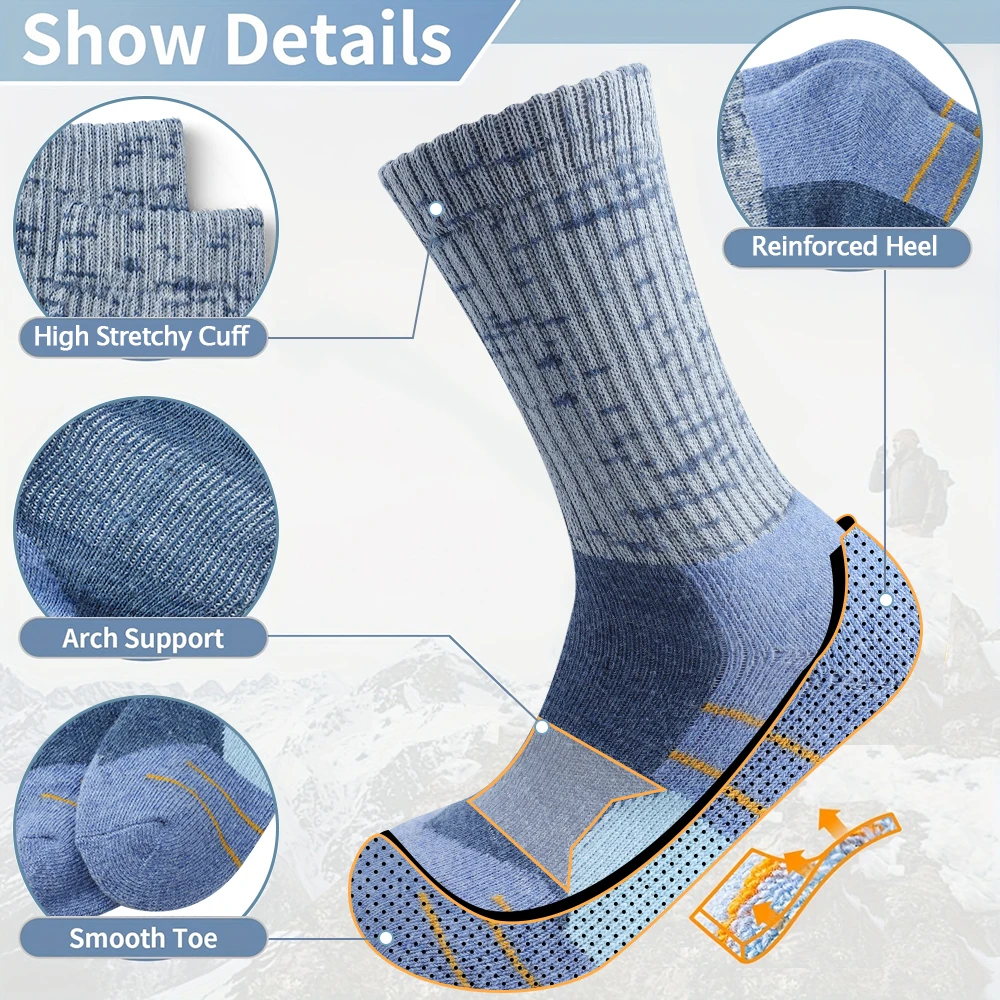 5 쌍 여성 겨울 양모 양말 두꺼운 열 소프트 크루 양 - Thermal Sock Wool 리뷰 및 가격