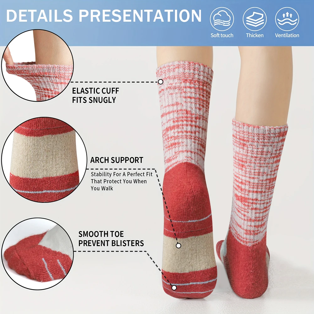 5 쌍 여성 겨울 양모 양말 두꺼운 열 소프트 크루 양 - Thermal Sock Wool 리뷰 및 가격