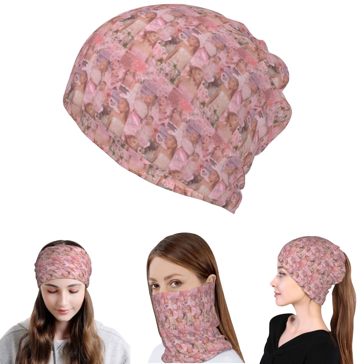 아리아나 그란데 가수 반다나 넥 커버 랩 스카프 따뜻한 - Knit Beanie Hat Warm 리뷰 및 가격