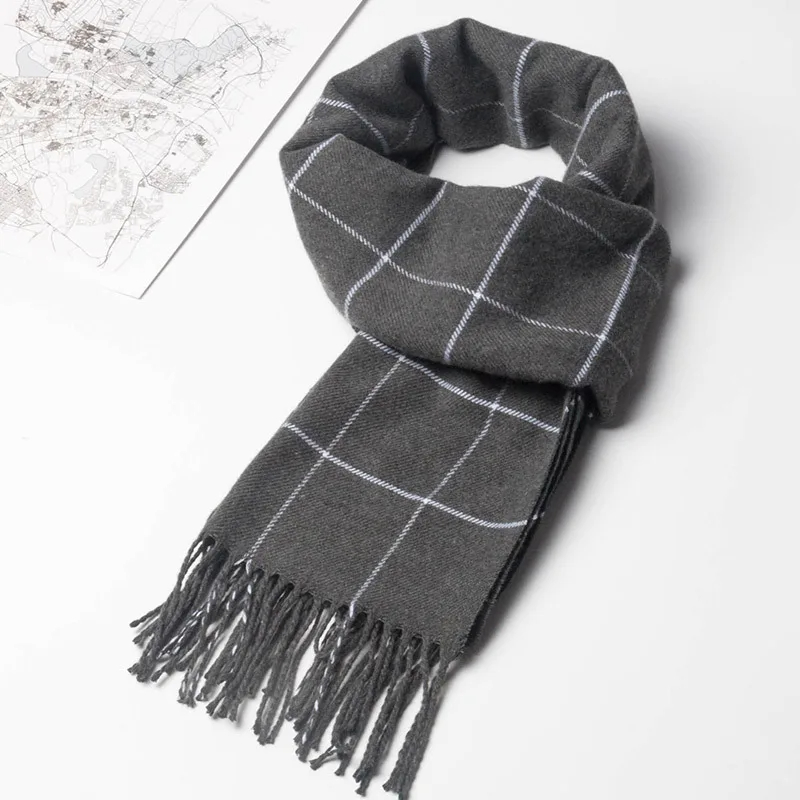 2023 새로운 겨울 남성 스카프 따뜻한 캐시미어 스카 - Wool Scarf Men 리뷰 및 가격