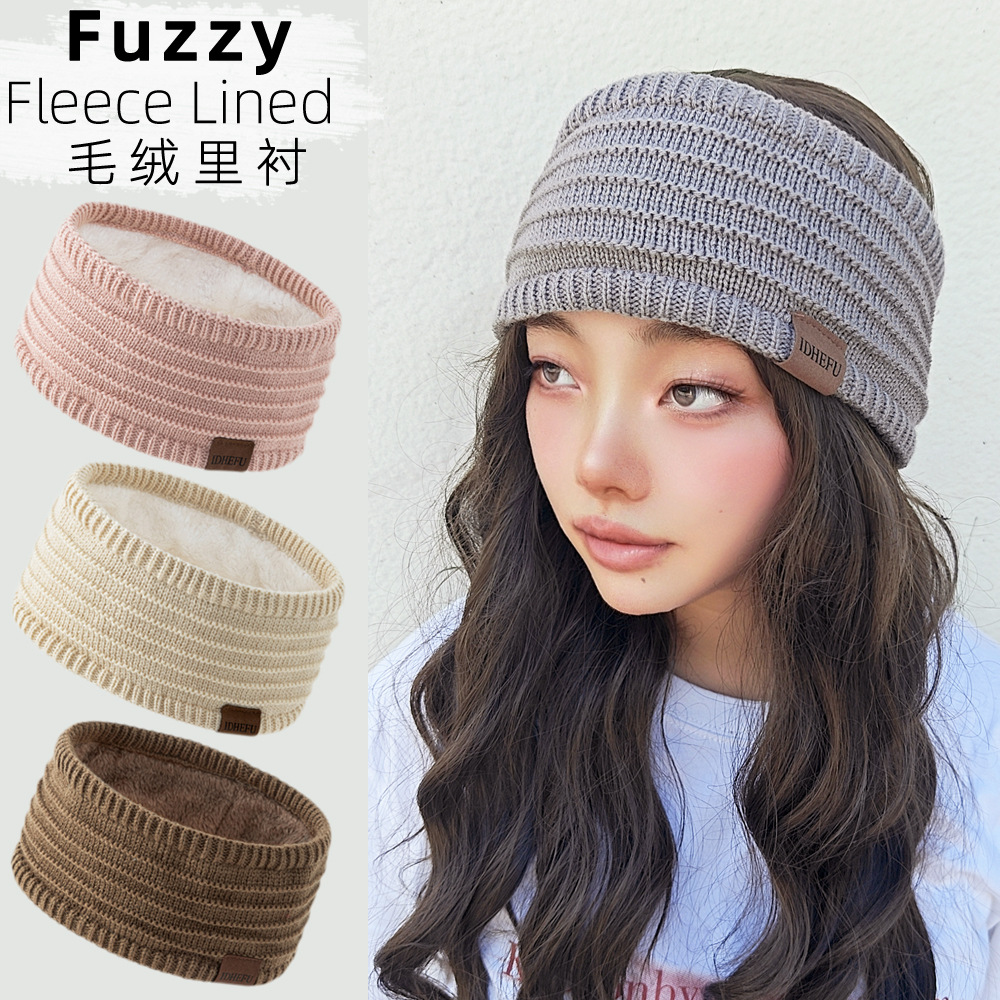 겨울용 따뜻한 플리스 안감 넓은 니트 헤드밴드 여성용  - Fleece Ear Warmer Band 리뷰 및 가격