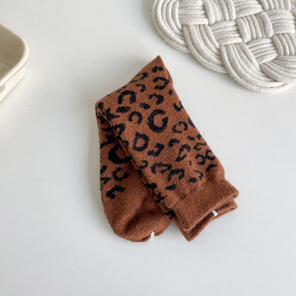 고탄성 보온 울 양말 레오파드 프린트 중간 길이 두꺼운 - Thermal Sock Wool 리뷰 및 가격