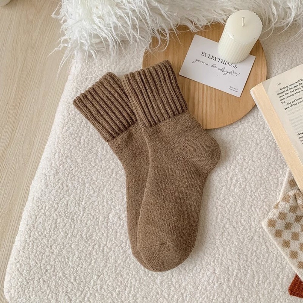 창의적인 단색 두꺼운 양모 양말 편안한 초두꺼운 겨울  - Thermal Sock Wool 리뷰 및 가격