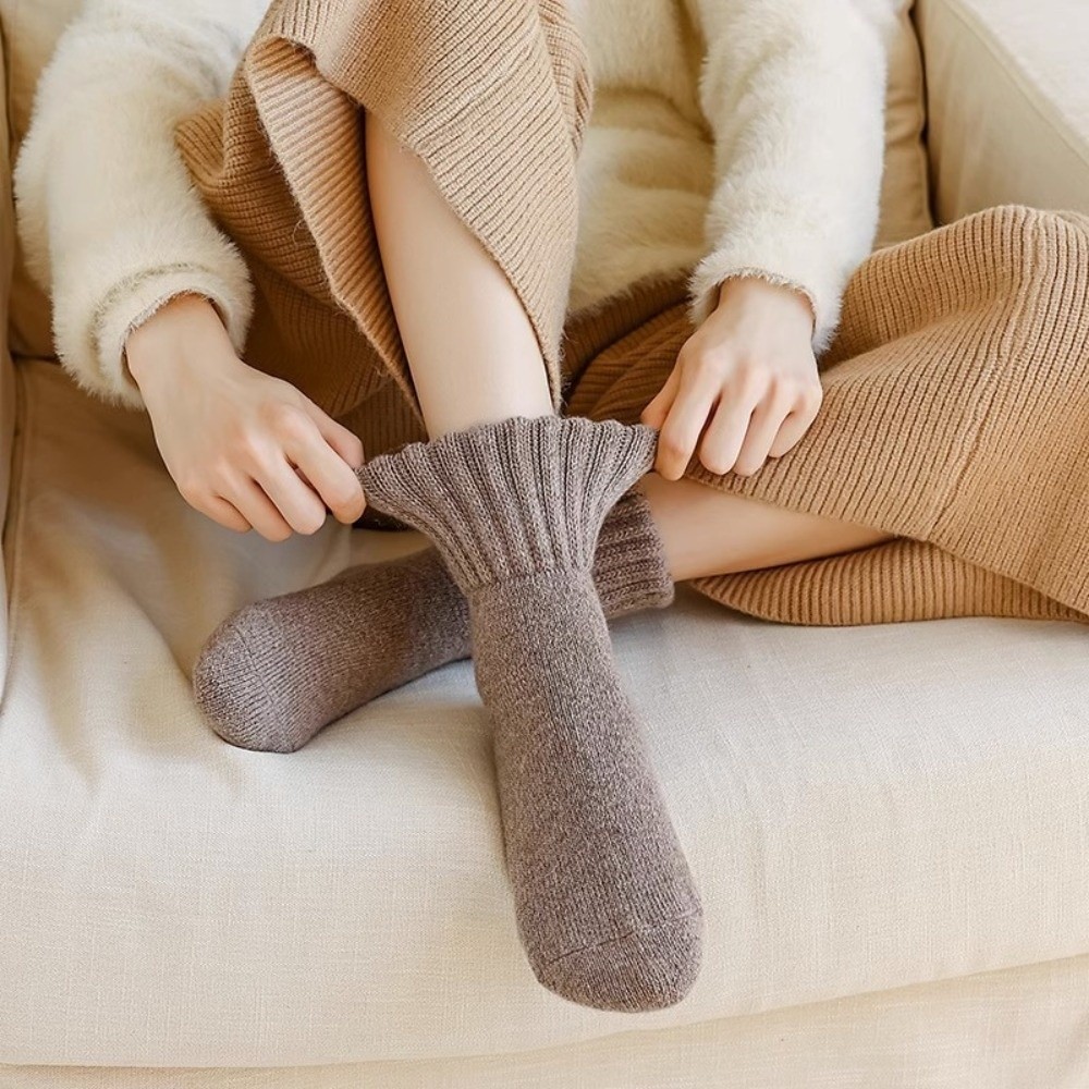 창의적인 단색 두꺼운 양모 양말 편안한 초두꺼운 겨울  - Thermal Sock Wool 리뷰 및 가격