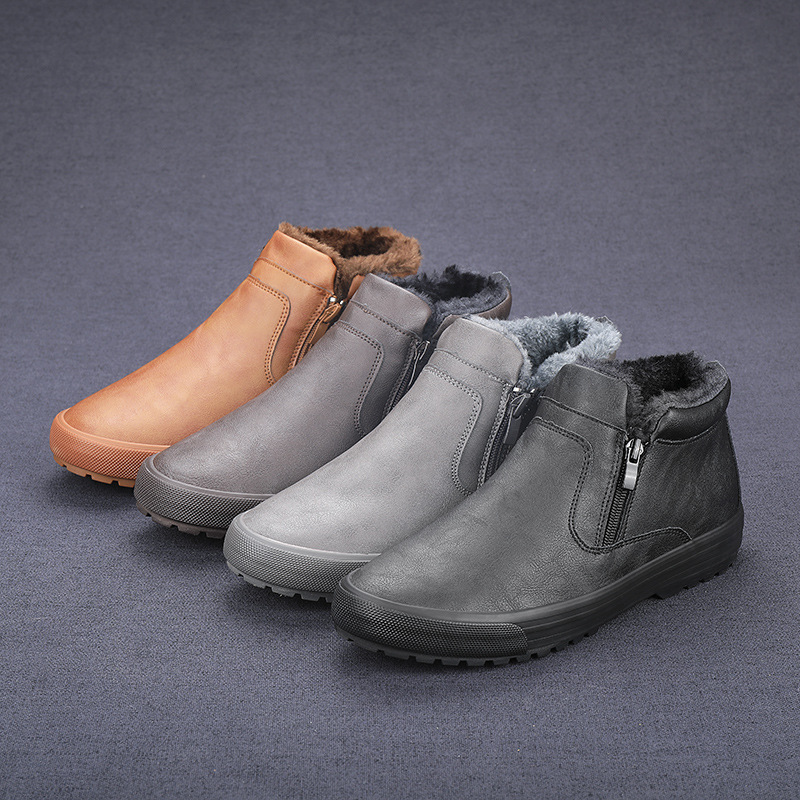 겨울 남성 부츠 고품질 방수 가죽 부츠 두꺼운 플러시  - Waterproof Winter Boot 리뷰 및 가격