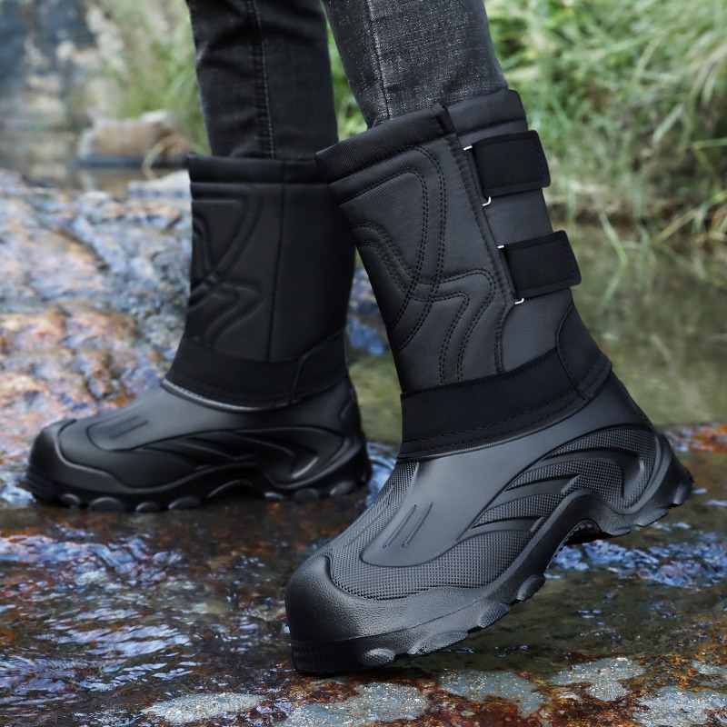 겨울 남성 부츠 패션 중간 길이 면화 신발 야외 방수  - Waterproof Winter Boot 리뷰 및 가격