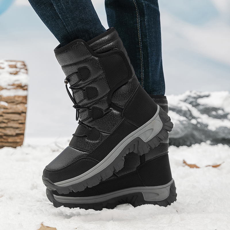 새로운 따뜻한 남성 플러시 스노우 부츠 하이 탑 겨울  - Waterproof Winter Boot 리뷰 및 가격
