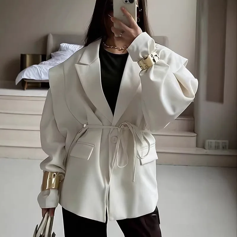 오버사이즈 블레이저 재킷 여성 캐주얼 솔리드 턴다운 칼 - Down Jacket Packable 리뷰 및 가격