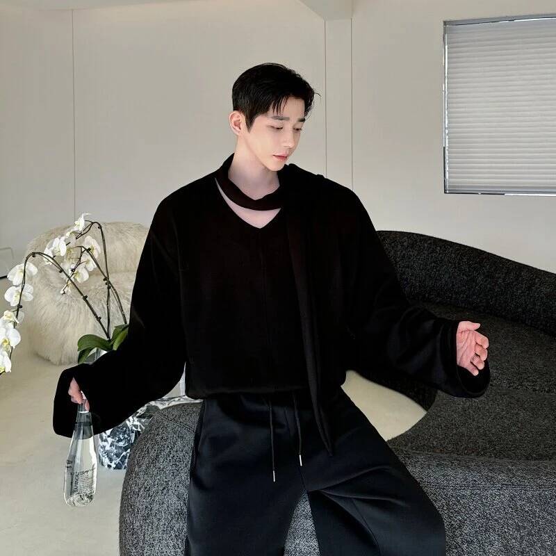 V 아방가르드 남성용 칼라 후디 스카프 하이브리드 컷아 - Wool Scarf Men 리뷰 및 가격