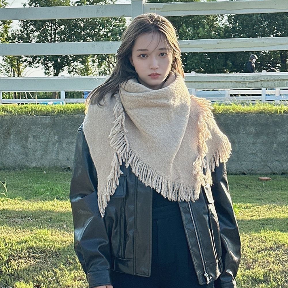 고품질 겨울 삼각형 목도리 니트 두꺼운 목도리는 여성을 - Shawl Wrap Winter 리뷰 및 가격